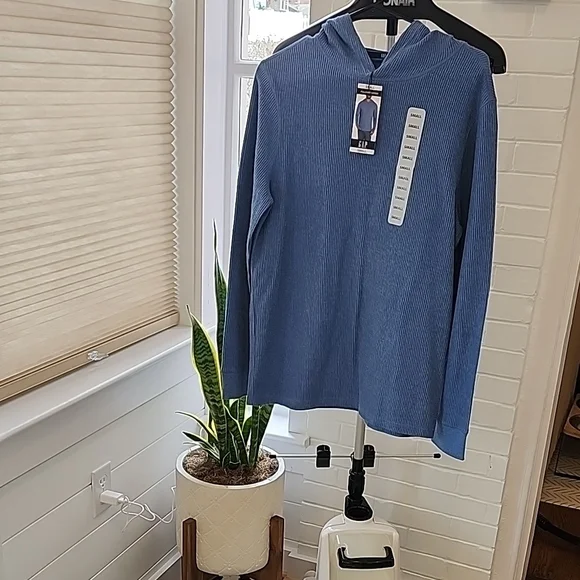 Gap blue Hooded Men's shirt, small - Picture 1 of 6